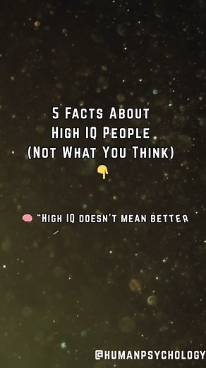Genius isn’t what you expect. These 5 surprising facts about high IQ will blow your mind. Tag a brainiac! #HighIQ #Genius #MindBlown | HumanPsychology