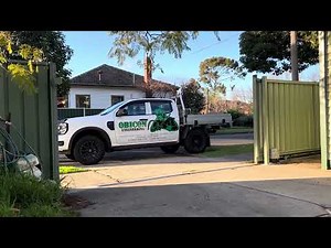 Colorbond sliding gate