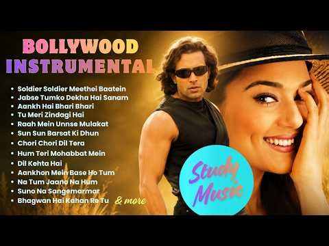 Instrumental Hindi Songs | Instrumental Music | Soft Bollywood Instrumental Songs for Study & Sleep
