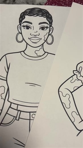 Vitiligo Coloring Sheets: Celebrating Representation