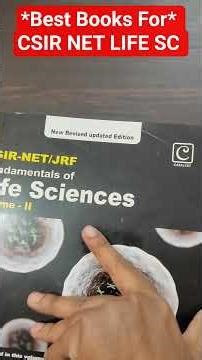 best books for CSIR NET LIFE SC!80 percent questions from catalyst books!