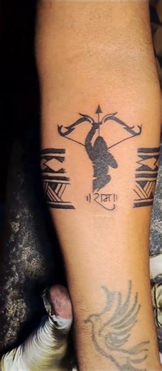 Ram tattoo designs | ram band tattoo on hand | gi tattoo studio #karmatattoo #mahadevtattoo