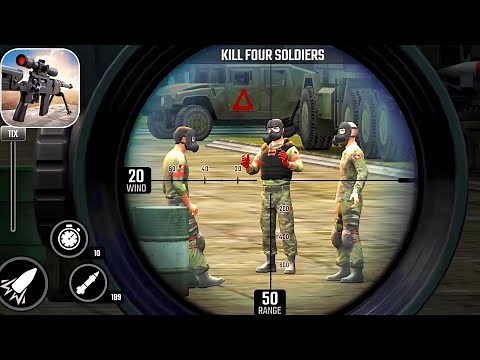 War Sniper Z12 - Missions 1 to 9 - Android GamePlay
