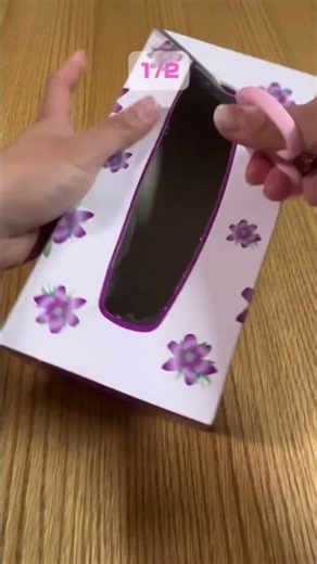 Turn Your Tissue Box Into a Desk Organizer: Halve Your Tissues to Save More