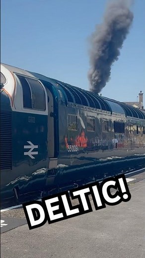 Class 55 DELTIC 55009 STARTS UP At Keighley, 19.6.25 #Deltic #Class55 #KWVR