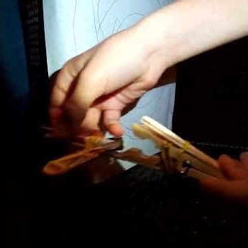 I made a tiny toothpick crossbow