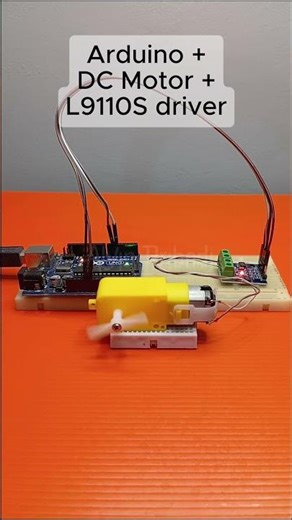 DC Motor Control 🔄 Arduino + L9110S Driver