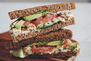 chickpea tuna sandwich - hot for food
