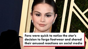 Selena Gomez goes barefoot to present 2022 SAG Award after falling on red carpet