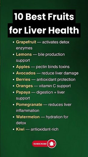 10 Best Fruits for Liver Health