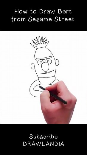 Learn How to Draw Bert from Sesame Street | Fun Art Tutorial for Kids