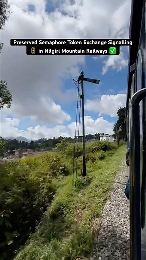 Preserved Semaphore Token Exchange Signalling 🚦 in Nilgiri Mountain Railways ✅