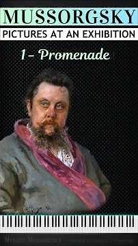🎹 Modest Mussorgsky 🇷🇺 – Promenade No. 1 (Pictures at an Exhibition) | Piano Tutorial 🎶