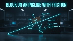 Calculating Acceleration of a Block on an Incline with Friction