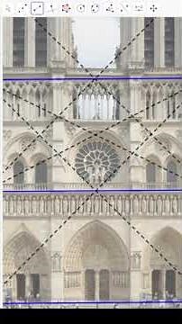 Notre Dame Front Geometry (with GeoGebra) #tutorial #architecture #geometry #maths #art #cathedral