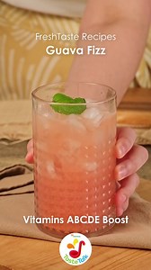 2.8K views · 14 reactions | Nothing like a refreshing drink to cool you down this summer. This easy Guava Fizz drink is loaded with vitamins A to E! Perfect for pairing with your favorite meal. ☀️⛱ Get yours here! TikTok: https://vt.tiktok.com/ZShTpS362/ Lazada: https://s.lazada.com.ph/s.sjp3a Shopee: https://ph.shp.ee/yB2mBs1 | NutriAsia | Facebook