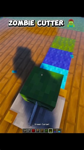 Minecraft POV : Easy Zombie Cutter Machine 😅 #minecraft #shorts