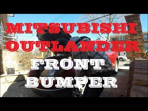 How to remove install front bumper Mitsubishi Outlander