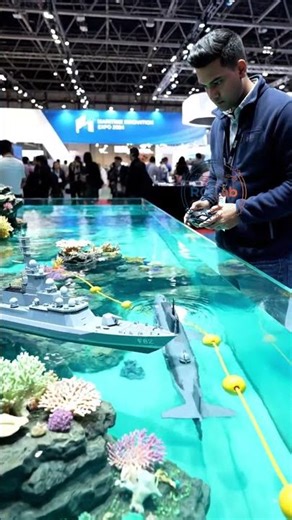 RC submarine glide underwater