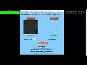Python Code for RSA Based Image Encryption & Decryption full Project With Source Code
