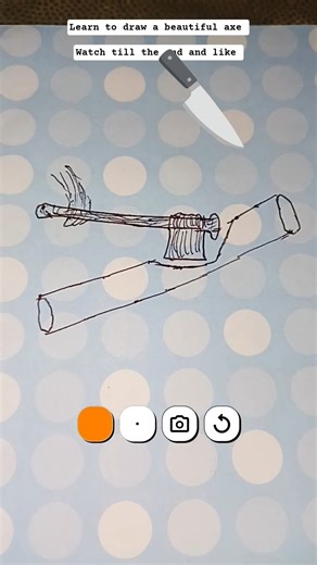 Learn to draw 🥰an axe easily viral short. 🥰 . #kidsdrawaxe #drowingaxe #axeasilydraw #simpledraw