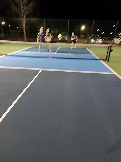 Tried my meta glasses at night just to see if lighting would affect them adversely. They did pretty well! #meta #metaglasses #pickleball | Keith Poindexter