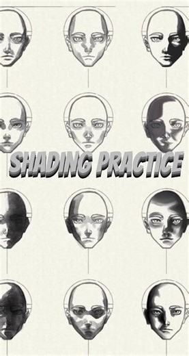 Face Shading Practice Art #digitalart #art #anime #manga #practice