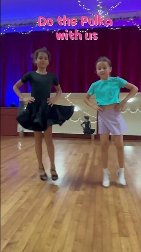 Polka Basic Step 🎶 | Fun Dance Short with BDK Kids #bdk #ballroomdancekids #kidsdance