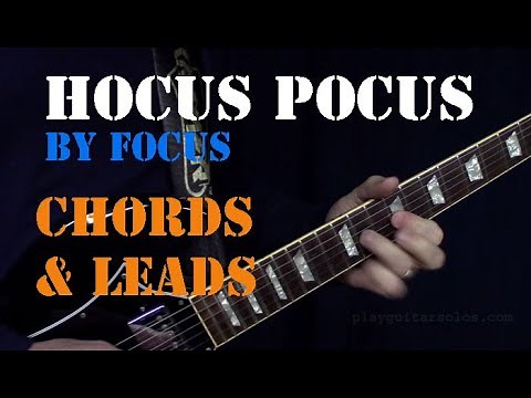 How to Play "Hocus Pocus" by Focus - Chords and Lead Solo - Guitar Lesson