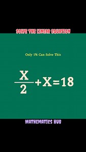 2.8K views · 76 reactions | Solve the linear equation #viralreels #viral #maths #solve | Mathematics Hub | Facebook