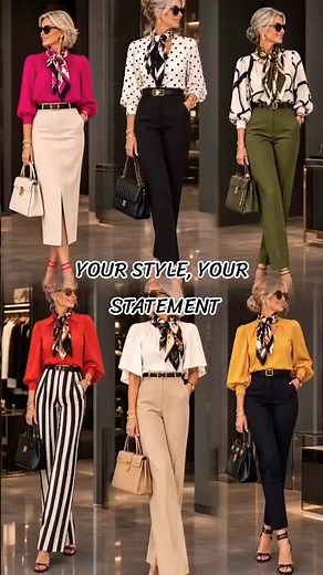 Elegant Fashion Over 50 | Chic Outfits That Turn Heads#moda #fashion #outfitconsira#5060대여성의류 #wore.