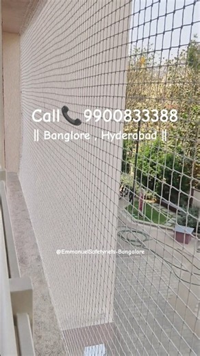 Pigeon net for balcony🤯,Bird🐦net for balcony |Call📞9900833388 | #emmanuelsafetynets #pigeonnet