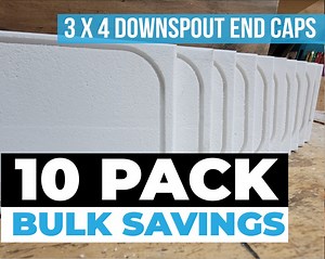 End Caps (10 Pack) for Vinyl Amerimax Downspout - 3in X 4in - Etsy