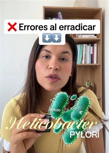 Para erradicar el H. pylori — todo el mundo habla de antibióticos. 💊 Farmacológicos o naturales Y nadie habla de esto 👇 La acidez estomacal que no se trabaja. El grado de inflamación que nadie evalúa. Y el estrés crónico con el que la mayoría vive — y que le da al H. pylori el terreno perfecto para quedarse. Un cuerpo en estrés crónico no puede sanar. No importa qué protocolo sigas. Por eso en mi protocolo la activación del nervio vago es tan importante como la alimentación o los antimicrobian