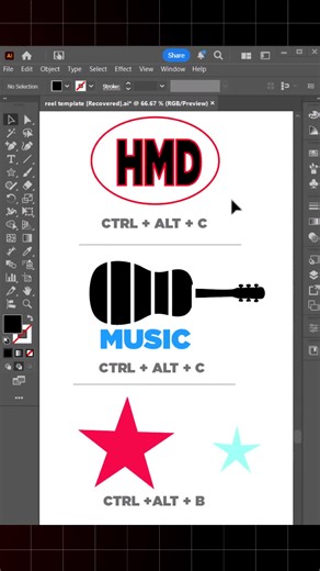 Adobe illustrator shortcut keys to special effects | adobe illustrator