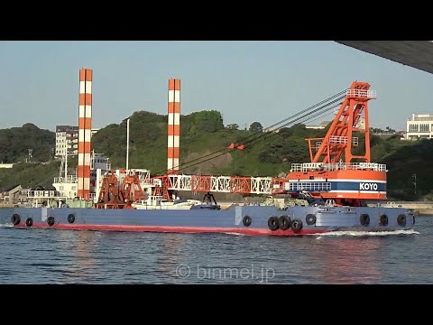 第一幸洋＋第七十八幸洋丸 - 幸洋建設工業のスパッド付きの起重機台船 / DAIICHI-KOYO - SPUD & CRANE BARGE