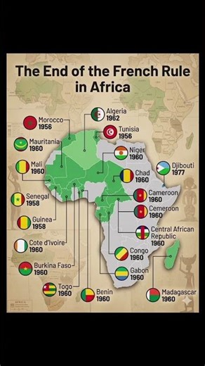 When France Lost Control Of 20 African Nations Overnight 🤯 #history #map