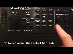 Axefx II XL Plus: MIDI mapping for midi controller/DAW