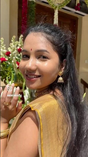 South Indian wedding guest look 🙈 #weddinglook #weddingguest #southindian #saree #traditional