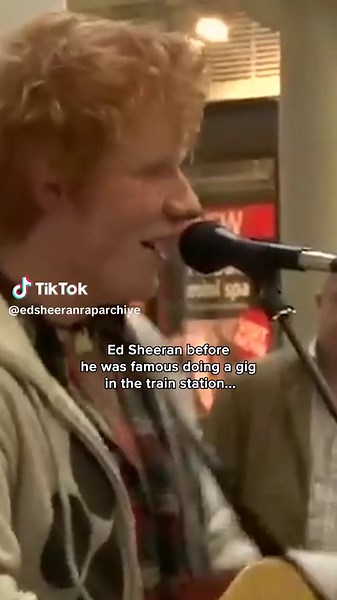 Ed Sheeran Live Performance at Train Station