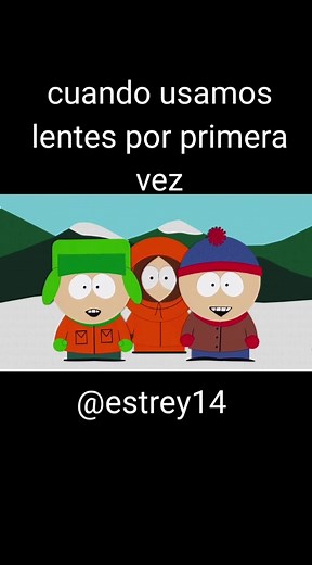 La primera vez usando lentes de Cartman en South Park