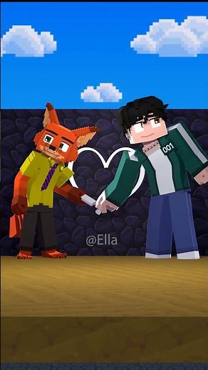 Nick and Judy - Drawning Challenge (Zootopia 2) Minecraft Animation #zootopia2 #animation