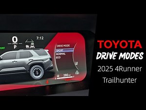 Drive Modes of the 2025 Toyota 4Runner Trailhunter