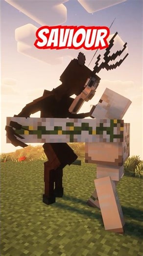 I Got SAVED By This GOLEM in Minecraft #minecraft