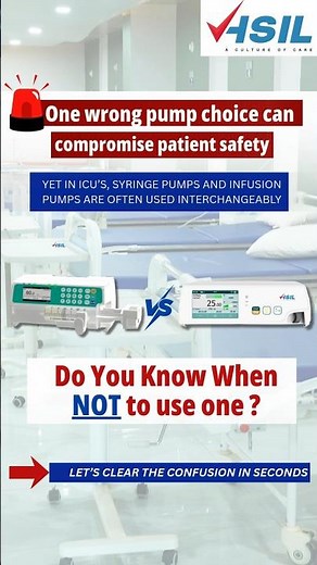 Syringe Pump vs Infusion Pump — A simple ICU buyer guide | HSIL