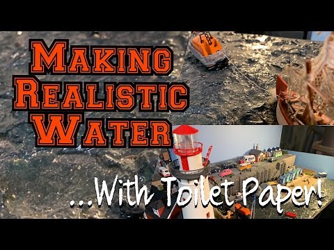 Making Realistic Water From Toilet Paper - Budget water making tip !