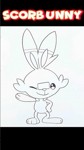 How to Draw Scorbunny | Pokémon Drawing Tutorial #scorbunny #pokemondrawing
