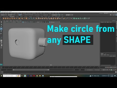 Create circle from any shape | Your Mentor | Autodesk Maya