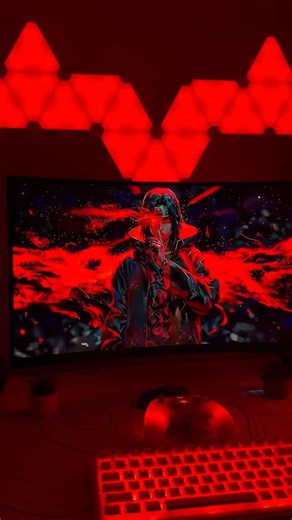 LazyFoxPlays | Black & Red Gaming Setup 🔥 Clean, powerful, unstoppable. #pcgaming #gaming #pcsetup #pcsetupwars #gamingsetup #setupgamer | Instagram