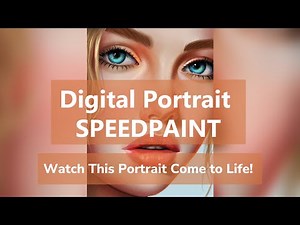 Bringing a Digital Portrait to Life | Realistic Speedpaint Art